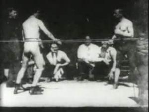 A Boxing Match between Michael Leonard and Jack Cushing was a popular film to be viewed in 1894.